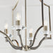 Endon 81916 Lainey 4lt Pendant Antique brass plate & clear crystal 4 x 40W E14 candle (Required) - westbasedirect.com