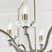 Endon 81916 Lainey 4lt Pendant Antique brass plate & clear crystal 4 x 40W E14 candle (Required) - westbasedirect.com