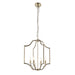 Endon 81916 Lainey 4lt Pendant Antique brass plate & clear crystal 4 x 40W E14 candle (Required) - westbasedirect.com