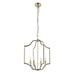 Endon 81916 Lainey 4lt Pendant Antique brass plate & clear crystal 4 x 40W E14 candle (Required) - westbasedirect.com