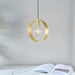 Endon 81921 Hoop 1lt Pendant Brushed brass plate 40W E27 GLS (Required) - westbasedirect.com