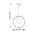 Endon 81921 Hoop 1lt Pendant Brushed brass plate 40W E27 GLS (Required) - westbasedirect.com