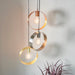 Endon 81922 Hoop 3lt Pendant Brushed brass, nickel & copper plate 3 x 40W E27 GLS (Required) - westbasedirect.com