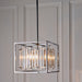 Endon 81930 Acadia 4lt Pendant Clear crystal & chrome plate 4 x 40W E14 candle (Required) - westbasedirect.com