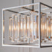 Endon 81930 Acadia 4lt Pendant Clear crystal & chrome plate 4 x 40W E14 candle (Required) - westbasedirect.com