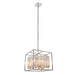 Endon 81930 Acadia 4lt Pendant Clear crystal & chrome plate 4 x 40W E14 candle (Required) - westbasedirect.com