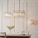 Endon 81931 Acadia 6lt Pendant Clear crystal & chrome plate 6 x 40W E14 candle (Required) - westbasedirect.com