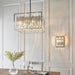 Endon 81931 Acadia 6lt Pendant Clear crystal & chrome plate 6 x 40W E14 candle (Required) - westbasedirect.com