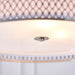 Endon 81969 Cordero 3lt Pendant Satin nickel plate, white fabric & frosted glass 3 x 10W LED E27 (Required) - westbasedirect.com