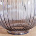 Endon 82114 Jemma 1lt Table Smokey grey ribbed glass & satin nickel plate 10W LED E27 (Required) - westbasedirect.com