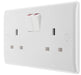 BG 822DP White Round Edge 13A DP Double Socket - westbasedirect.com