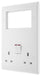 BG 822EM4 White Round Edge 13A DP Double Socket & Quad Euro Module - westbasedirect.com