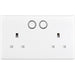 BG 822/HC White Moulded Slim Double Switched 13A Power Socket with Smart Home Control - westbasedirect.com