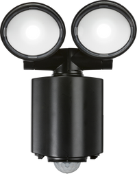 Knightsbridge FL16ABK 230V IP55 Compact Twin Spot LED Security Light with PIR - Black