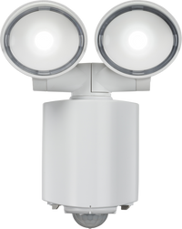 Knightsbridge FL16AW 230V IP55 Compact Twin Spot LED Security Light with PIR - White