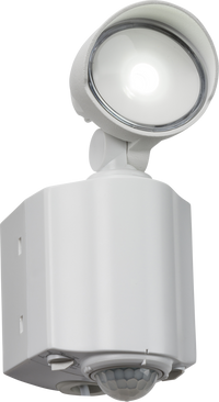 Knightsbridge FL8AW 230V IP55 Compact Single Spot LED Security Light with PIR - White