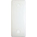 BG White Round Edge Single Architrave Blank Plate - westbasedirect.com