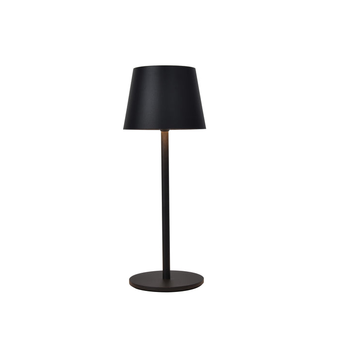 Lutec 8500601012 ROBLE 1.1W IP54 LED Portable Table Lamp 3000K - Matt Black