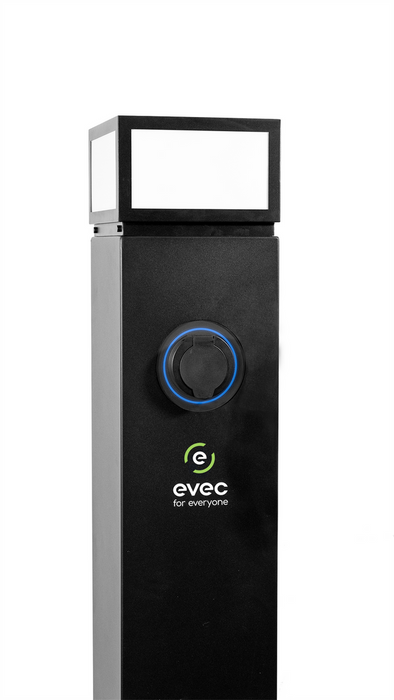 EVEC ESP02 Floor Mounted Smart EV Charger Pedestal 22kW Three Phase Universal Socket Type 2 - westbasedirect.com