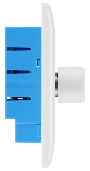 BG 881S/HC White Moulded Round Edge 1 Gang 2 Way Secondary Smart Dimmer Switch