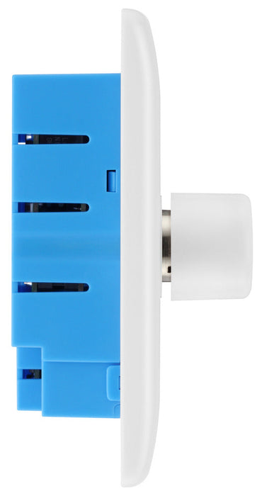 BG 882M/HC White Moulded Round Edge 2 Gang 2 Way Master Smart Dimmer Switch