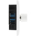 BG 882 White Round Edge 2-Way Double Trailing Edge Dimmer Push On/Off - westbasedirect.com