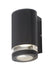Forum Zink ZN-35593-BLK Helix GU10 IP44 Aluminium Down Wall Light Black 35W Max. - westbasedirect.com