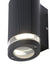 Forum Zink ZN-35593-BLK Helix GU10 IP44 Aluminium Down Wall Light Black 35W Max. - westbasedirect.com