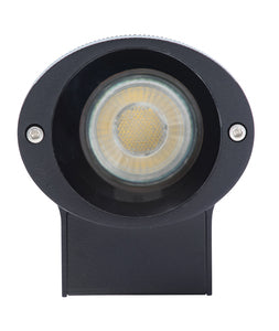 Forum Zink ZN-35593-BLK Helix GU10 IP44 Aluminium Down Wall Light Black 35W Max. - westbasedirect.com