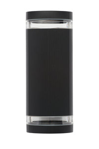 Forum Zink ZN-35594-BLK Helix GU10 IP44 Aluminium Up & Down Wall Light Black 35W Max. - westbasedirect.com