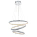 Endon 90292 Ozias 1lt Pendant Chrome plate & clear crystal detail 49.5W LED tape module (SMD 2835) Warm White - westbasedirect.com