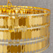 Endon 90299 Eldora 5lt Pendant Gold effect plate 5 x 40W E14 candle (Required) - westbasedirect.com