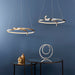 Endon 90323 Rafe 1lt Pendant Brushed gold plated finish & white silicone 36.5W LED (SMD 2835) Warm White - westbasedirect.com