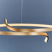 Endon 90323 Rafe 1lt Pendant Brushed gold plated finish & white silicone 36.5W LED (SMD 2835) Warm White - westbasedirect.com