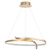 Endon 90323 Rafe 1lt Pendant Brushed gold plated finish & white silicone 36.5W LED (SMD 2835) Warm White - westbasedirect.com