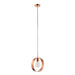 Endon 90456 Hoop 1lt Pendant Brushed copper plate 40W E27 GLS (Required) - westbasedirect.com