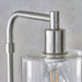 Endon 90557 Toledo 1lt Floor Brushed nickel plate & clear glass 40W E27 GLS (Required) - westbasedirect.com