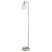 Endon 90557 Toledo 1lt Floor Brushed nickel plate & clear glass 40W E27 GLS (Required) - westbasedirect.com