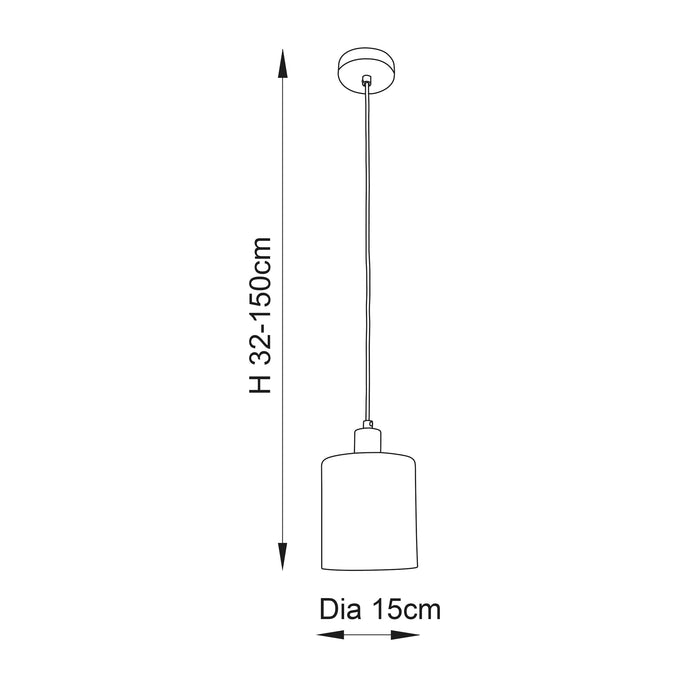 Endon 90563 Toledo 1lt Pendant Brushed nickel plate & clear glass 40W E27 GLS (Required) - westbasedirect.com