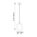 Endon 90563 Toledo 1lt Pendant Brushed nickel plate & clear glass 40W E27 GLS (Required) - westbasedirect.com