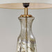 Endon 90588 Samuel 1lt Table Volcano ombre foil & vintage white linen 40W E27 GLS (Required) - westbasedirect.com