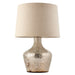 Endon 90589 Meteora 1lt Table Pearl ombre foil & vintage white linen 40W E27 GLS (Required) - westbasedirect.com