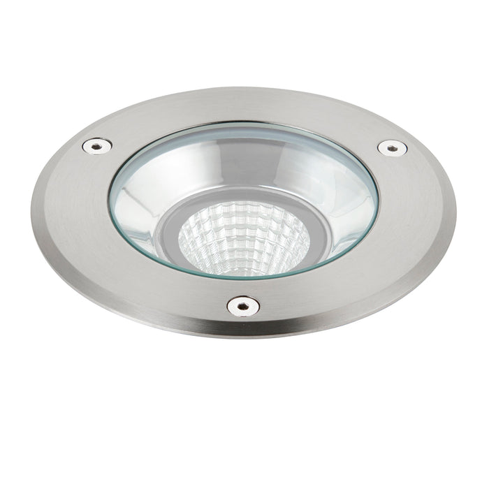 Saxby 90963 Hoxton IP67 13W Brushed stainless steel & clear glass 13W LED module (COB) Cool White - westbasedirect.com