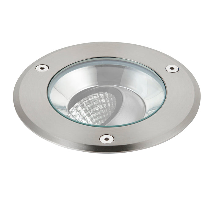 Saxby 90963 Hoxton IP67 13W Brushed stainless steel & clear glass 13W LED module (COB) Cool White - westbasedirect.com