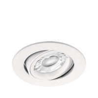 Aurora EN-DLM357MW ELDM GU10 Adjustable IP20 Lock Ring Downlight Matt White
