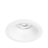 Aurora EN-DLM614MW EDLM GU10 Fixed IP65 White Baffled Aluminium Downlight Matt White