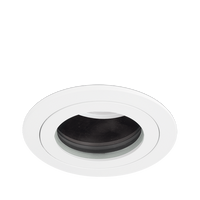 Aurora EN-DLM613MW EDLM GU10 Fixed IP65 Black Baffled Aluminium Downlight Matt White