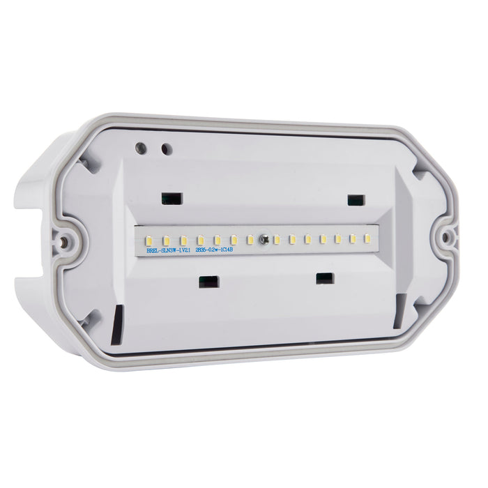 Saxby 91358 Sight Eco IP65 3W Gloss white & clear prismatic pc 3W LED module (SMD 2835) Daylight White - westbasedirect.com