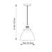 Endon 91738 Hansen 1lt Pendant Brushed silver paint & clear glass 40W E27 GLS (Required) - westbasedirect.com