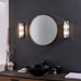 Endon 91820 Shimmer 2lt Wall Chrome plate & clear crystal 2 x 18W G9 clear capsule (Required) - westbasedirect.com